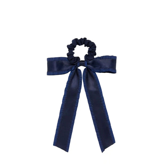 Wet Brush × Hill House Ruffle Bow Scrunchie - Navy