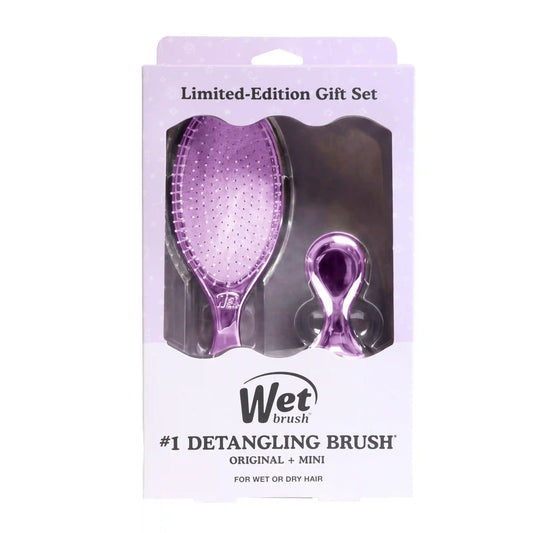 Festive Finish Original Detangler & Mini Detangler Gift Set - Purple