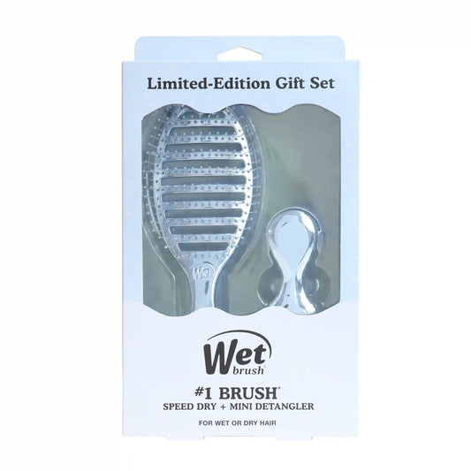 Festive Finish Speed Dry & Mini Detangler Gift Set - Blue