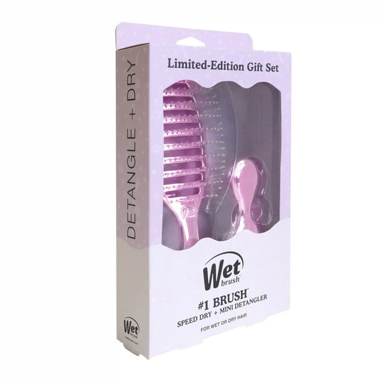 Festive Finish Speed Dry & Mini Detangler Gift Set - Purple