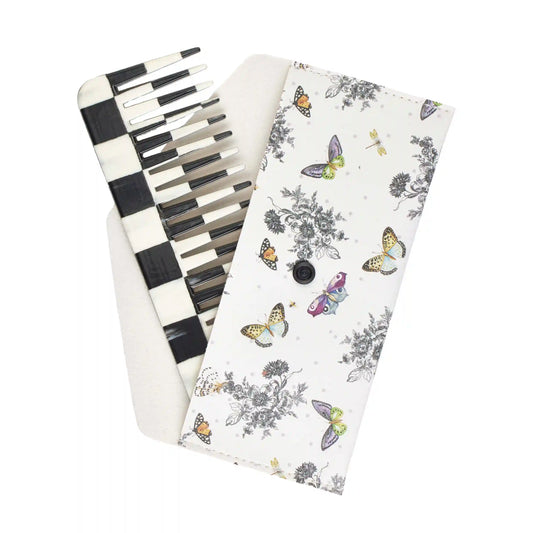 MacKenzie-Childs x Goody Comb & Travel Case - Black Multi