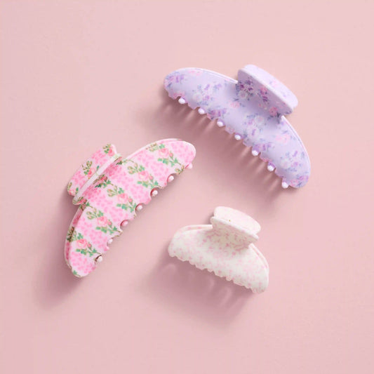 Goody x LoveShackFancy Large Claw Clip - Happy Thoughts - 1ct